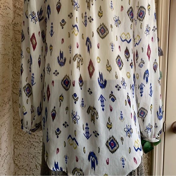 Lucky Brand Patterned Blouse - Picture 5 of 7